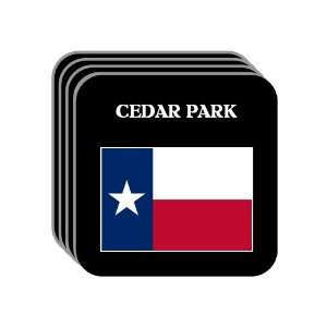 US State Flag   CEDAR PARK, Texas (TX) Set of 4 Mini Mousepad Coasters