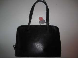 Authentic Gucci Black leather shoulder Bag handbag purse  