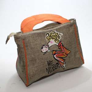 FUN BAG Hand Made FABRIC PAINTED PIG PORTRAIT Doctor  
