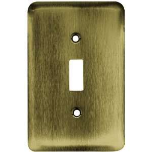  BRAINERD 64134 Stamped Round Single Switch Wall Plate 
