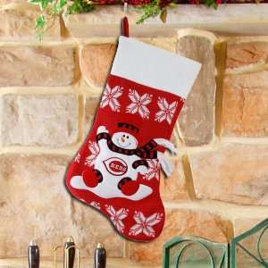  Cincinnati Reds Snowman Knit Stocking