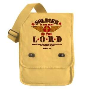  Messenger Field Bag Yellow Soldier in the Army of the Lord 