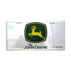 John Deere Premium LP Green & Chrome License Plates   50091
