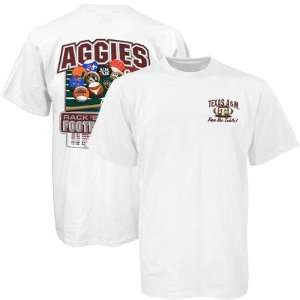 Texas A&M Aggies White 2007 Football Schedule T shirt  