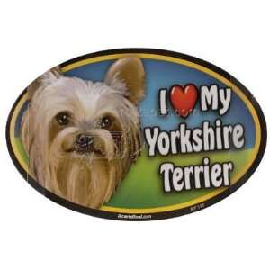  Dog Breed Image Magnet Oval Yorkshire Terrier Pet 