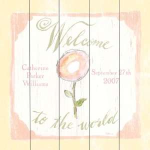  welcome to the world vintage sign