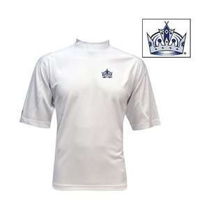 Antigua Los Angeles Kings Technical Mock Neck T shirt   LA Kings Home 