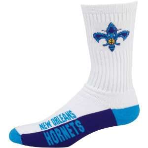  New Orleans Hornets White Tri Color Team Logo Tall Socks 