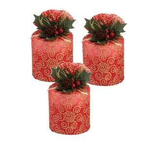 Christmas Candle in Gift Pouch Set of 3