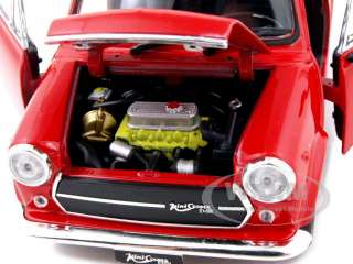   diecast model of Old Mini Cooper 1300 Red diecast car model by Welly