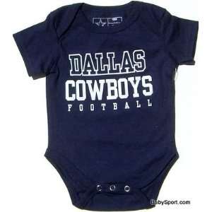 NEWBORN Baby Infant Dallas Cowboys Navy Practice Onesie  