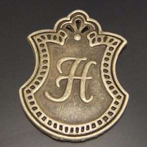 Antique bronze pendants letter H charms 18pcs 03556  