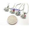 HOT 4pcs Fashion Crystal hello Kitty necklace Gift L13  