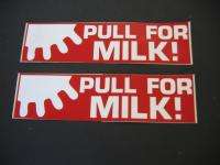 VTg Milk Bumper Stickers (2) Lot   nr MINT   MUST HAVE, Ships Free 