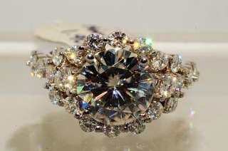 11000 2.75CT ROUND CUT MOISSANITE ENGAGEMENT RING SIZE 5  