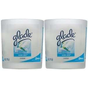  Glade jar Candle, Clean Linen, 4 oz 2 ct (Quantity of 4 
