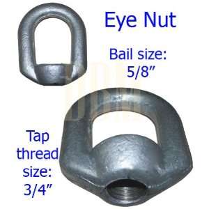  5 PCS Eye Nut Drop Forged Carbon Steel 5,200lbs Bail Size 