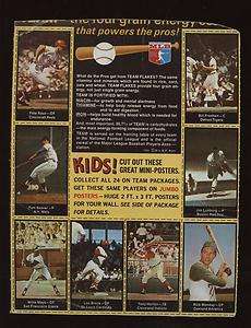 1969 Nabisco Flakes Baseball Complete Panel 8 Cards  