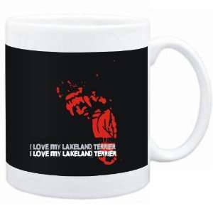  Mug Black  I love my Lakeland Terrier  Dogs