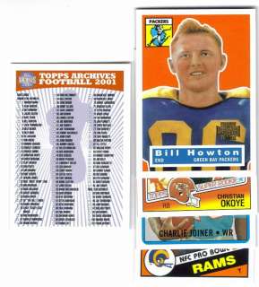 2001 Topps Archives NFL Football Lot of 59 Different Set Builder Lot 