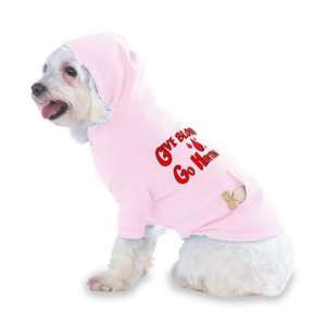 Give Blood Go Hunting Hooded (Hoody) T Shirt with pocket for your Dog 