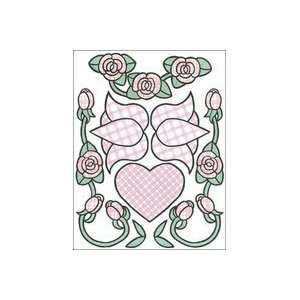 Bo Bunny Sticky Die cut 8 1/2x12 Sheets 50/bulk roses From The Heart 