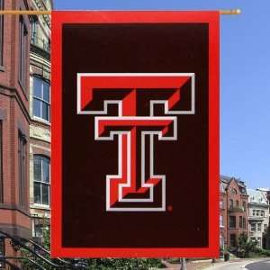   Texas Tech Red Raiders 28 x 44 Black Applique Vertical Banner Flag
