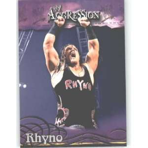 2003 Fleer WWE Aggression #68 Rhyno   Wrestling Trading Card in 