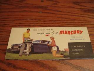 1953 Mercury pocket sales brochure outboard  