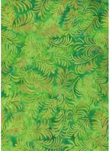 MONACO BATIK BRIGHT GREEN ORANGE~ Cotton Quilt Fabric  