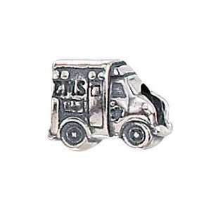  Zable(tm) Ambulance Bead / Charm in 925 Sterling Silver 