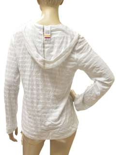 Nautica Swimsuit Cover Up White Shirt W/Hooded X Small  