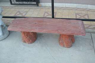 Wood Style Outdoor Concrete Bench/Seat   Outdoor Decor/Garden 