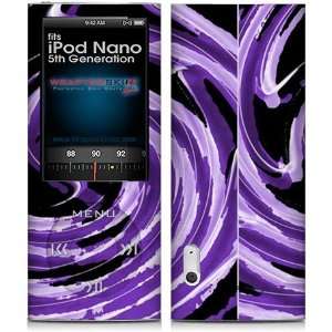  iPod Nano 5G Skin Alecias Swirl 02 Purple Skin and Screen 