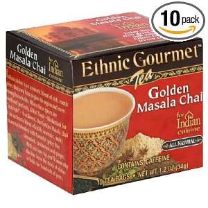 Ethnic Gourmet Tea, Golden Masala Chai Grocery & Gourmet Food