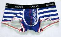 1pcs cotton strip mens underwear boxer brief blue red black size M,L 