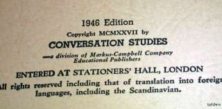 The Ethel Cotton Course in Conversation   1946 Edition   Poise Charm 
