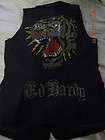 ED HARDY by CHRiSTiAN AUDiGiER Tiger Sleeveless Blazer Vest Size 