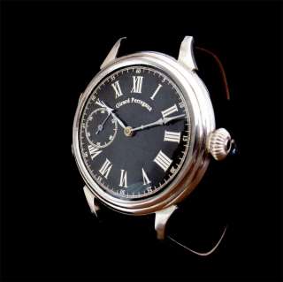 Rare Vintage Gorgeous Swiss GIRARD PERREGAUX Watch Black Dial Old 