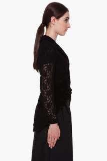 Comme Des Garçons Black Lace Blazer for women  