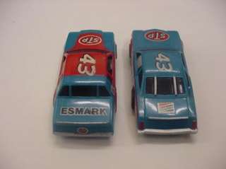 Two Vintage TYCO Nascar Richard Petty #43 STP Esmark Slot Cars  