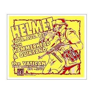  HELMET   Limited Edition Concert Poster   by Uncle Charlie 