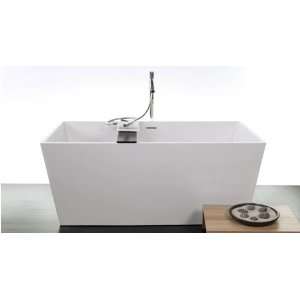  WET Cube Collection Free Standing Tub 60 x 30 x 22.5 