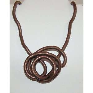  Twist It Bend It Snake Necklace Brown 6.5 mm