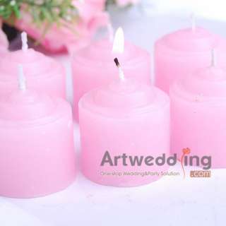 6PCS/each x Pillar Wedding/Bridal Candles Favors 6 Colors U PICK 3 