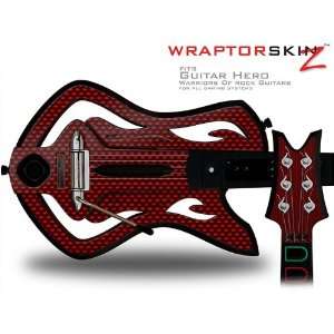 Warriors Of Rock Guitar Hero Skin   Carbon Fiber Red (GUITAR NOT 