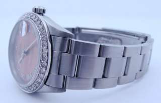 Ladies MIDSIZE Rolex Stainless Steel & Gold Diamond Datejust Watch 