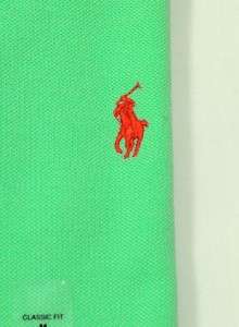NWT POLO Ralph Lauren Mens Classic Fit Mesh Polo Shirt Green Size S 