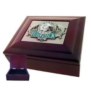  Miami Dolphins Lined Gift Box   NFL Football Fan Shop 