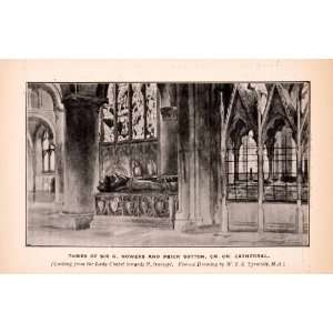  1900 Print Tomb George Nowers Prior Sutteon Christ Church 